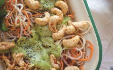 MIXED ROOT VEGETABLES WITH AVOCADO DRESSING